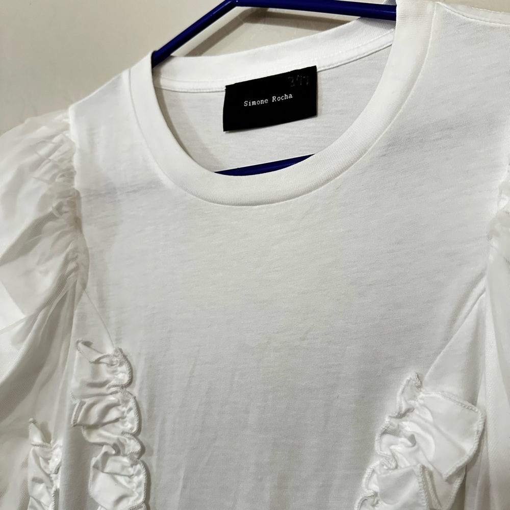 Simone Rocha Tulle Overlay Multi Ruffle Frill Dress - Picture 4 of 5